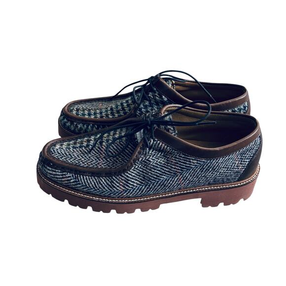 BASS HARRIS TWEED WALLACE MOC SHOES SIZE 10 main image 7